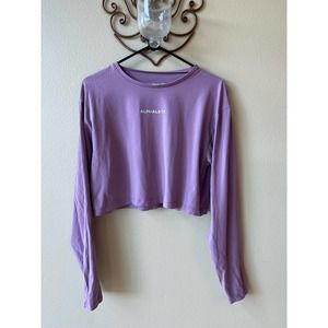 Alphalete Purple Long Sleeve Workout Top Size M